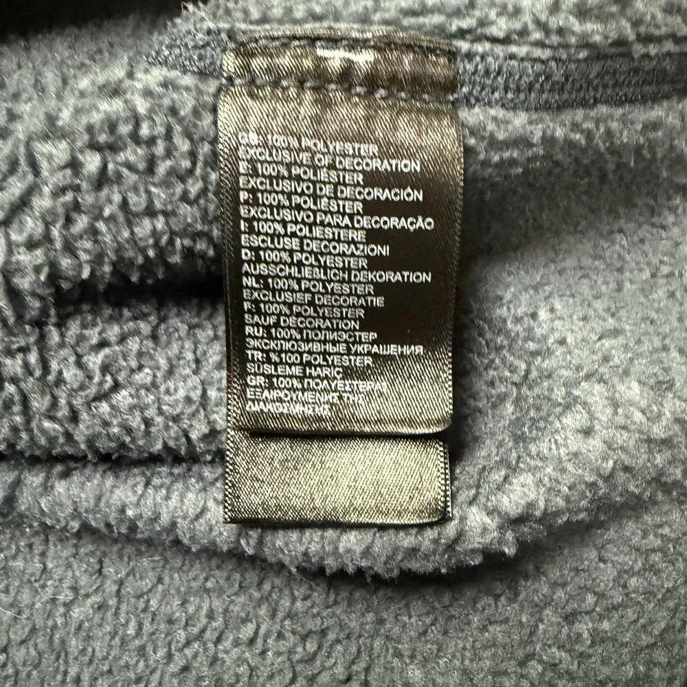 The North Face Jacket Mens XXL Navy Timber Full Zip Soft Shell Sherpa Hiking EUC